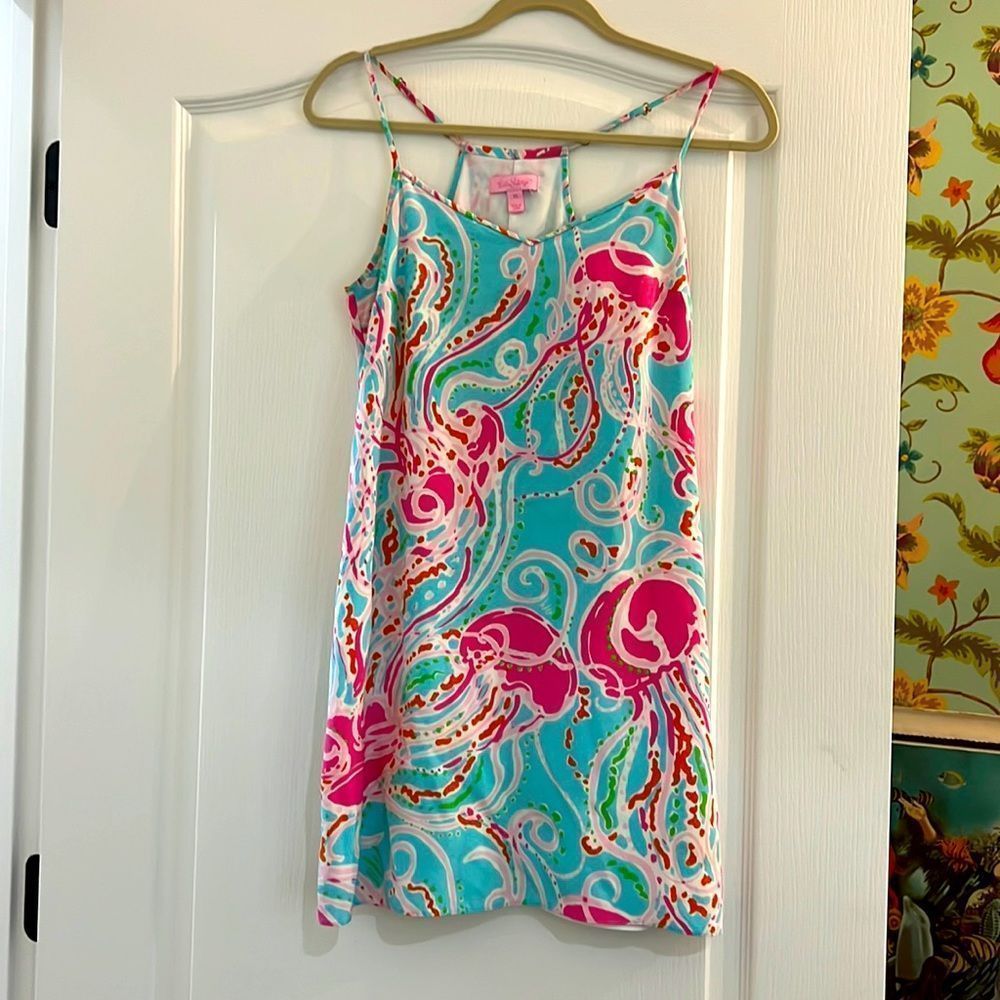 Lily Pulitzer DUSK SILK DRESS IN JELLIES BE JAMMIN